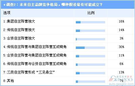 调查：新进者搅局 预言中国本土自主品牌竞争格局