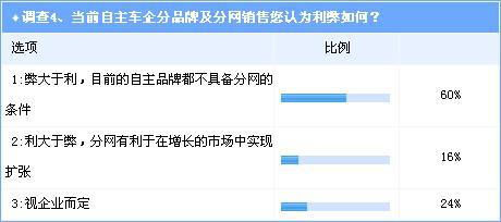 调查：自主品牌分网战略过于冒进