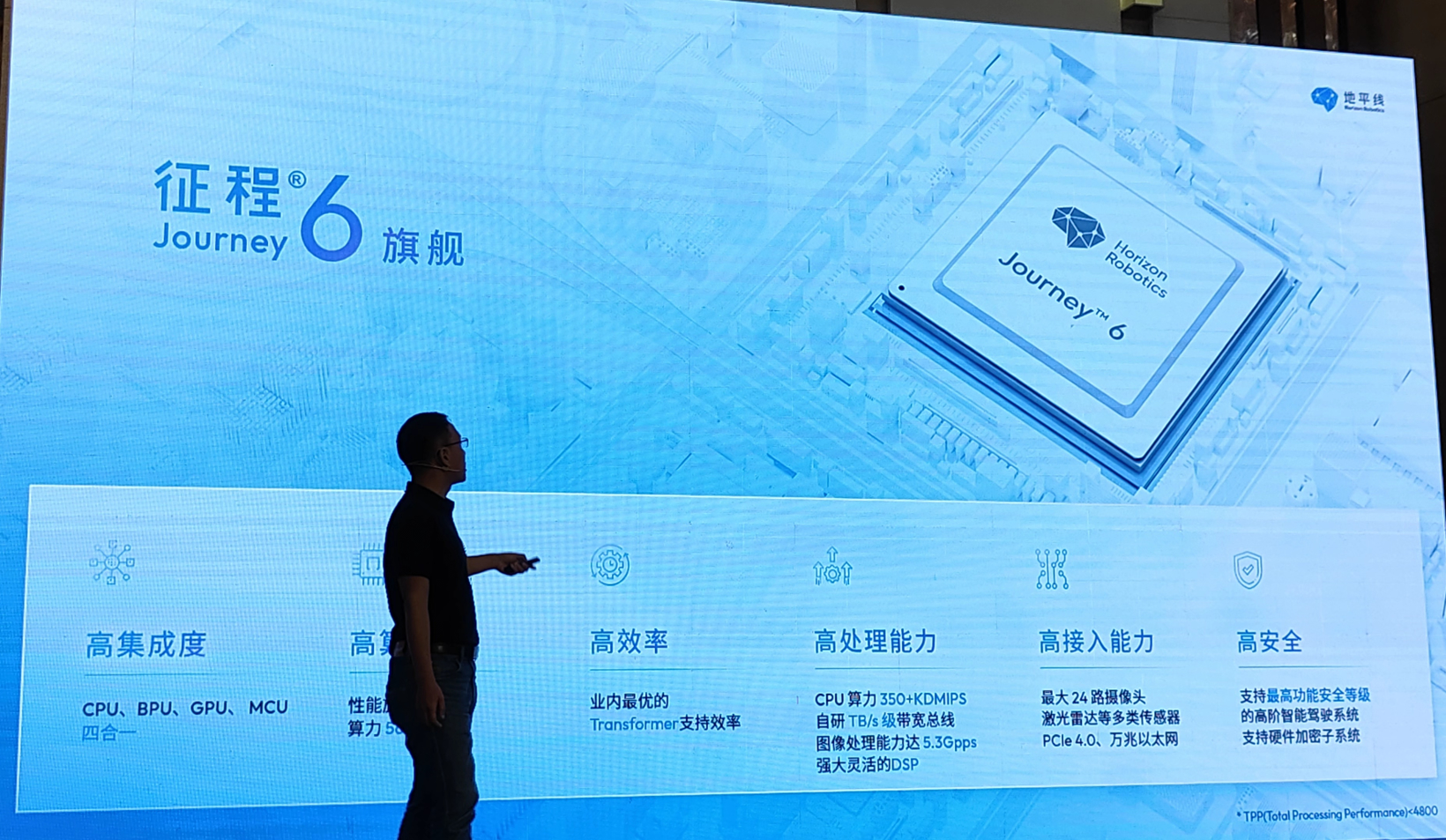 算力达到560TOPS 地平线公布征程6更多信息