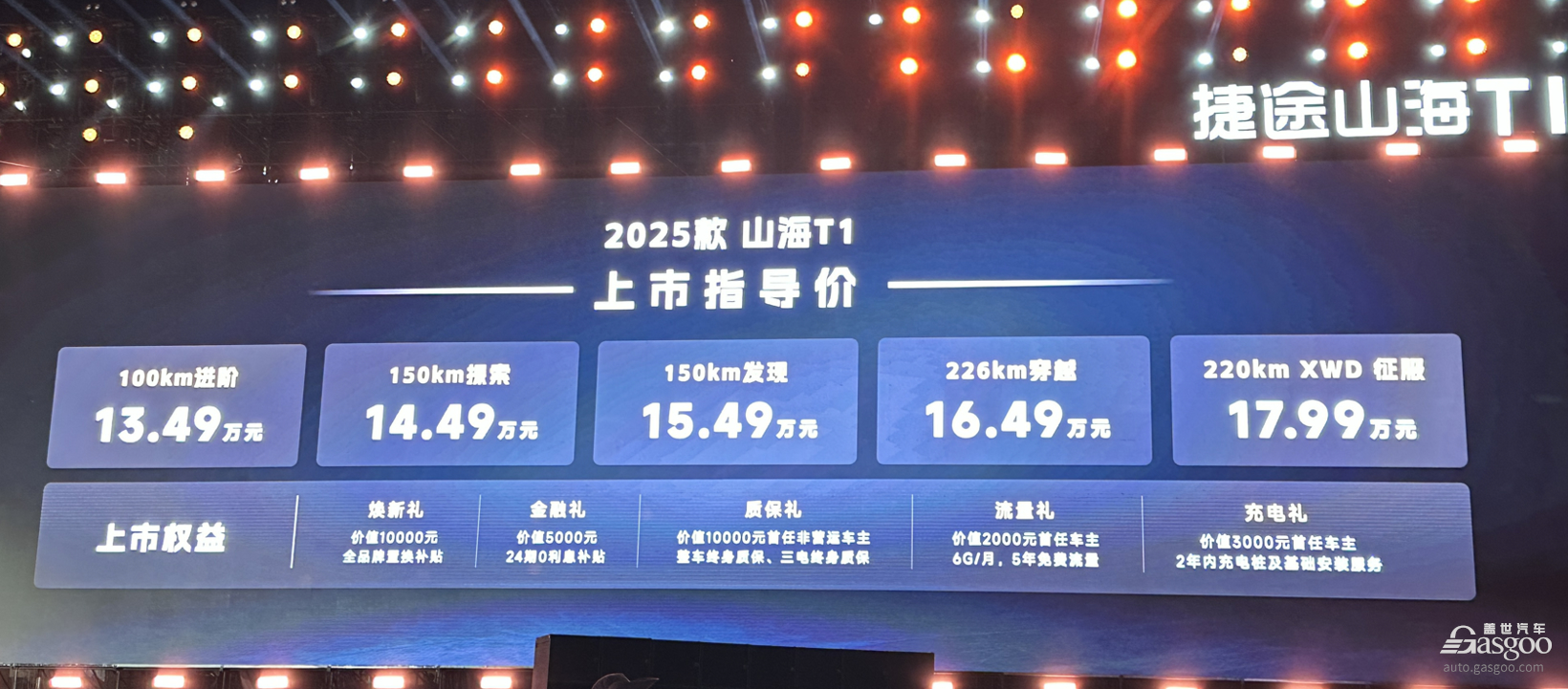 2025款捷途山海T1上市，13.49万起