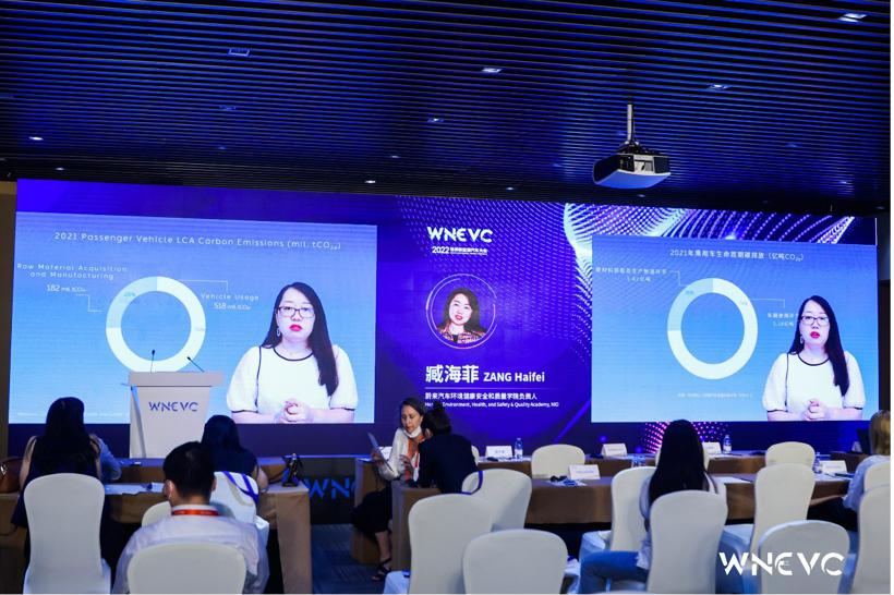 WNEVC 2022 |锚点蔚来汽车环境健康安全和质量学院负责人臧海菲：蔚来低碳实践
