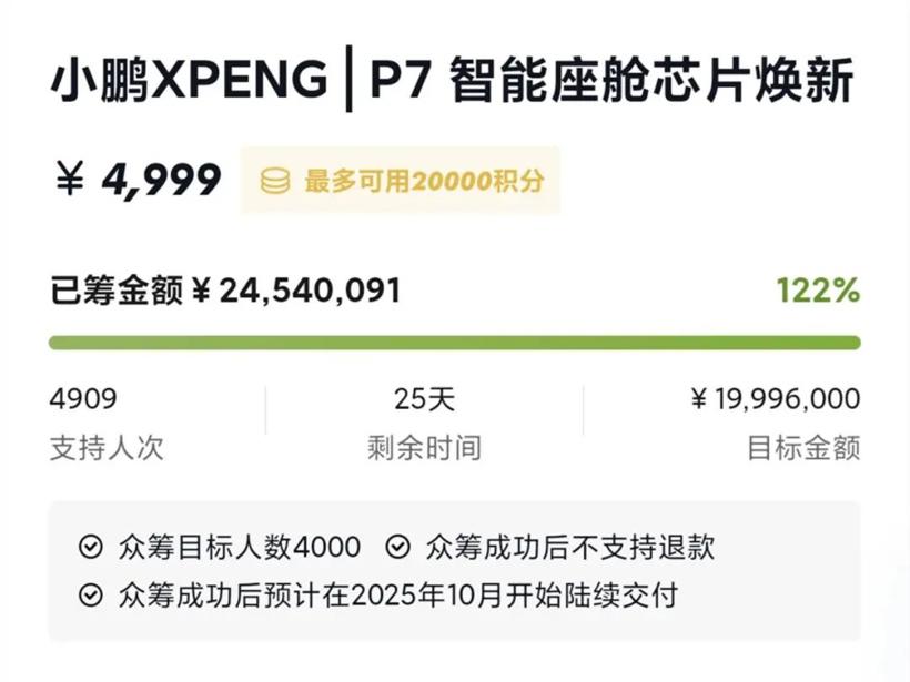 5000块众筹换芯成了！小鹏给三年前的老车主搞硬件升级
