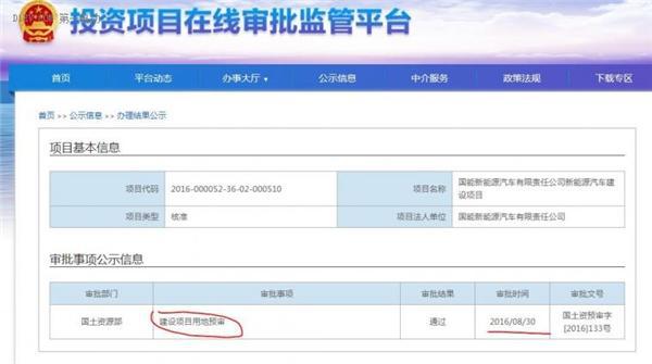 瞄准第六张新能源生产资质，NEVS国能电动汽车项目环评将获批