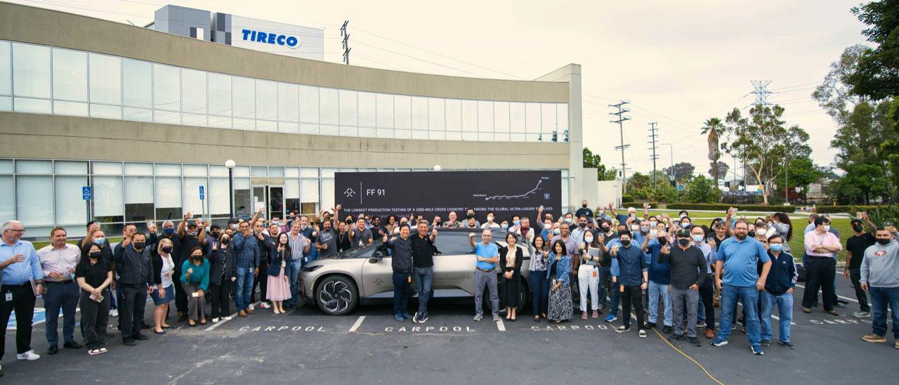 FF迈出量产阶段重要一步  FF91穿越66号公路创超豪华电动车纪录