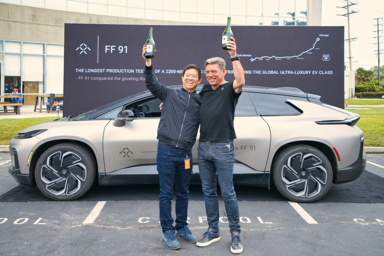 FF迈出量产阶段重要一步  FF91穿越66号公路创超豪华电动车纪录
