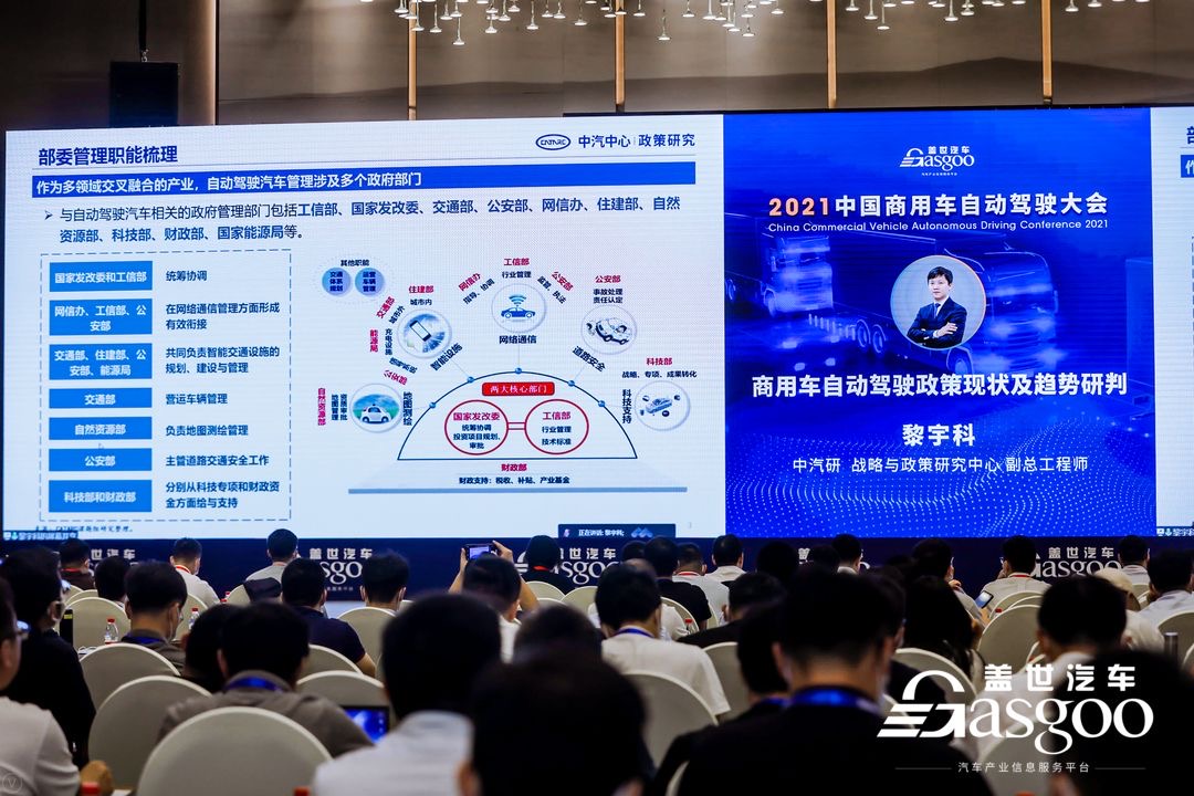 中汽研黎宇科：商用车自动驾驶政策现状及趋势研判