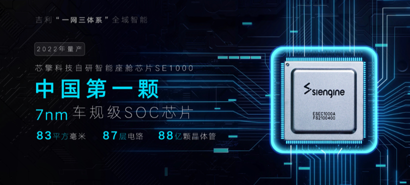 吉利：未来将继续加强部署自研芯片，多方位解决芯片短缺问题