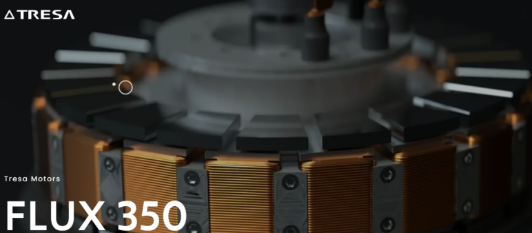Tresa Motors开发轴向磁通电机FLUX 350 可提供高达350kW的连续功率