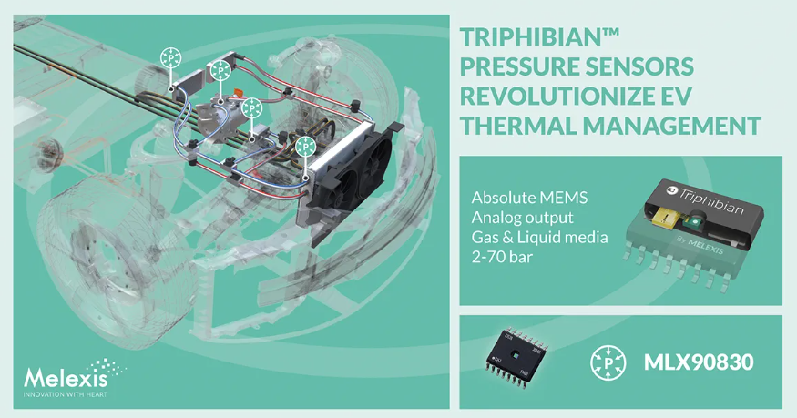 Melexis首创Triphibian™技术 可实现MEMS压力敏感元件革新