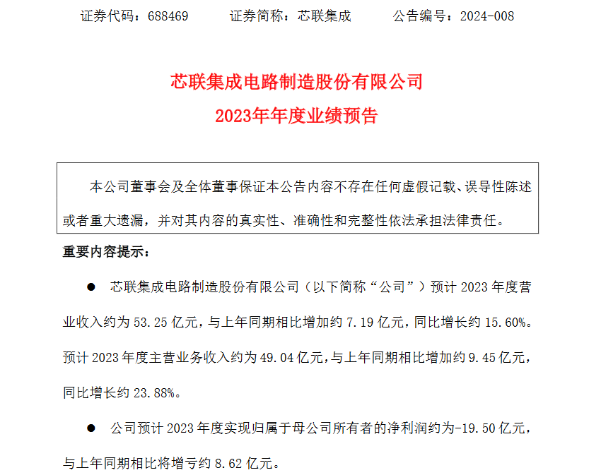 与蔚来签署碳化硅供货协议，芯联集成2024能否扭亏？