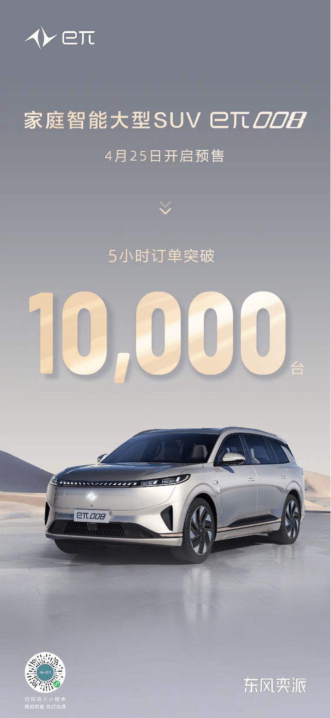 eπ008北京车展开启预售 五小时订单破万