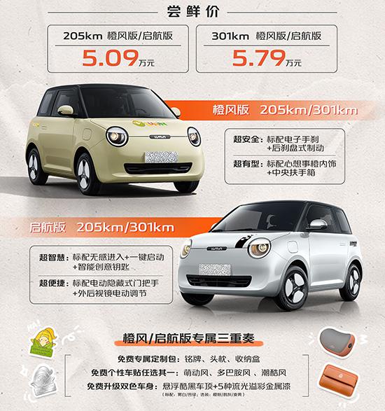 长安Lumin新车型上市 售价5.09-5.79万元