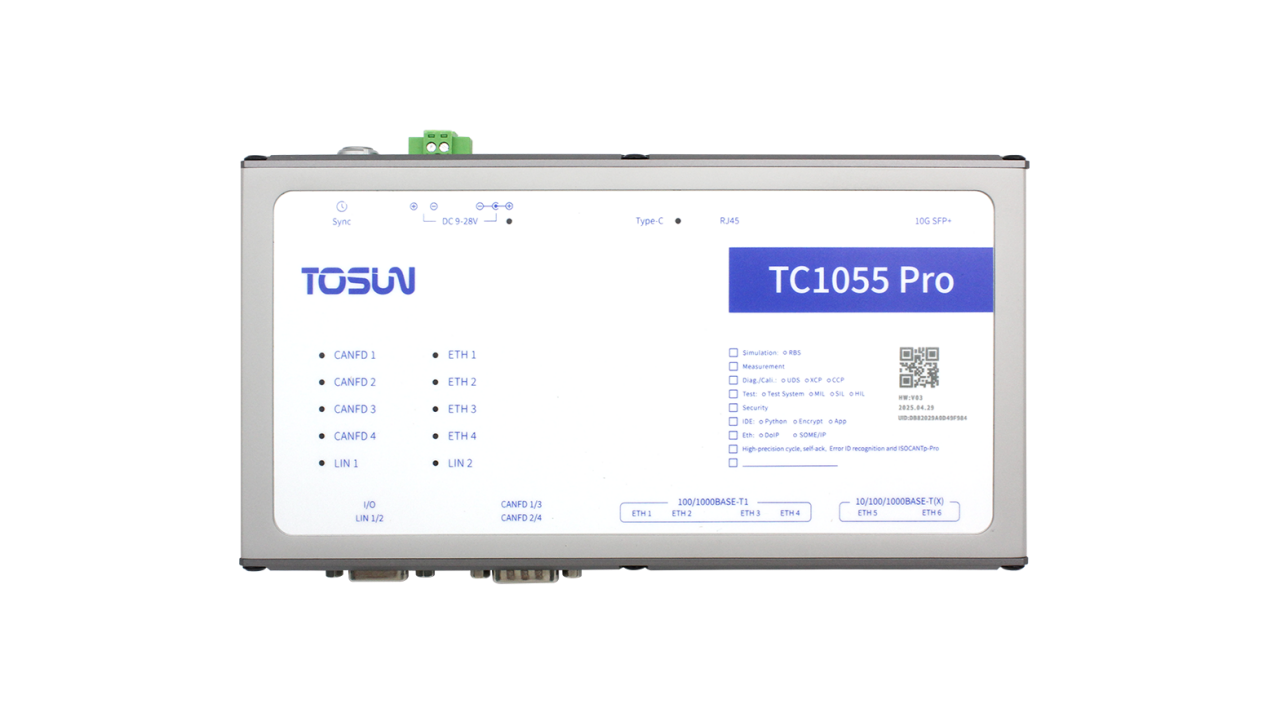 同星新一代TC1055 Pro开启车载网络测试新时代