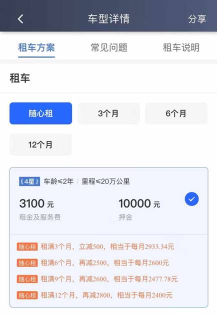 小桔租车推出“随心租” 网约车司机可更灵活租车退车